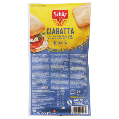 Dr Schar Ciabatta blanche 200 g