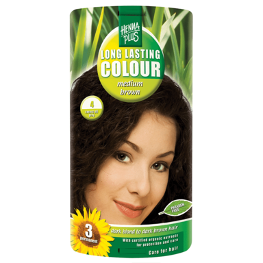 Hennaplus Long Lasting Colour 4 Medium Brown - 100ml