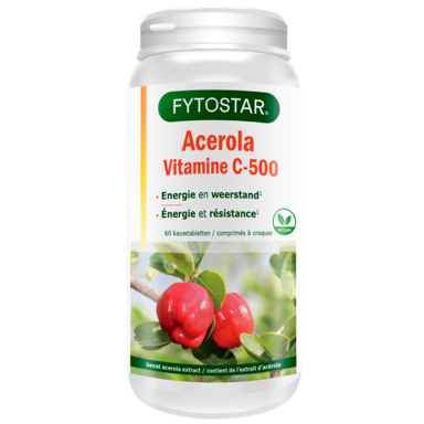 Fytostar Acerola Vitamine C, 500mg (60 Tabletten)