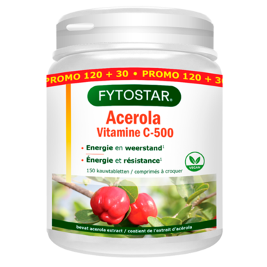 Fytostar Acerola Vitamine C, 500mg (150 Tabletten)
