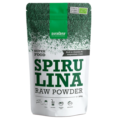 Purasana Raw Spirulina Poeder Bio (200gr)