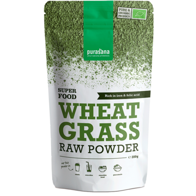 Purasana Tarwegras Raw Poeder Bio (200gr)