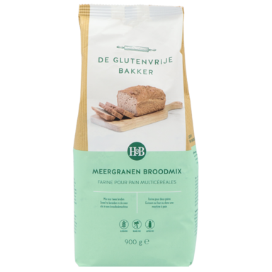 De Glutenvrije Bakker Broodmix Meergranen (900gr)