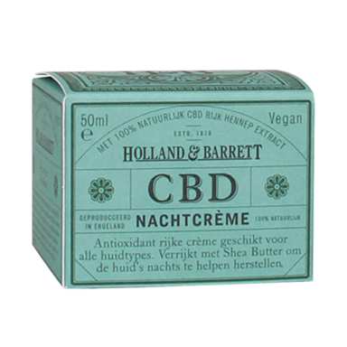 Holland & Barrett CBD Nachtcrème, 50ml