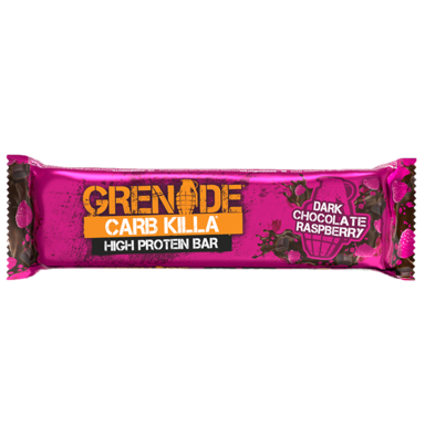 Grenade Carb Killa Barre Protéinée Chocolat Noir et Framboise - 60g