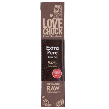 Lovechock Barre Chocolat Noir 93 % de Cacao Bio (40 g)