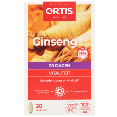 Ortis Ginseng Vitalité Bio (20 Comprimés)