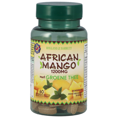 Holland & Barrett African Mango Met Groene Thee, 1200mg (60 Capsules)