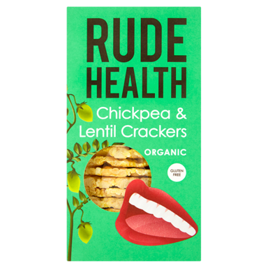 Rude Health Crackers aux pois chiches et aux lentilles Bio (120 g)