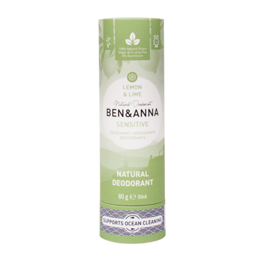 Ben & Anna Deodorant Stick Sensitive Lemon Lime - 60g