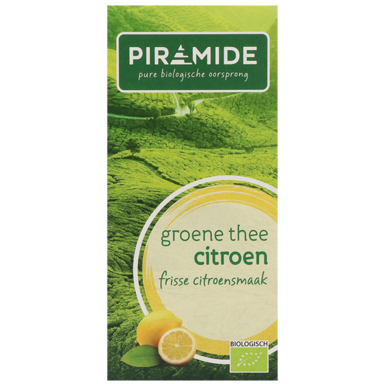 Piramide Groene Thee Citroen Bio (20 Theezakjes)