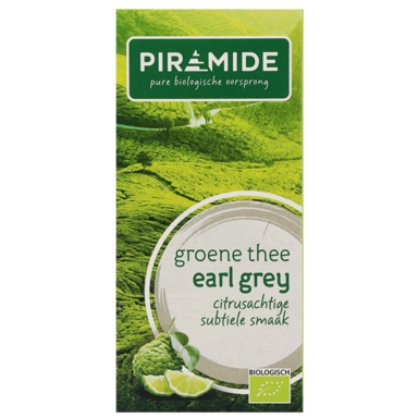 Piramide Groene Thee Earl Grey Bio (20 Theezakjes)