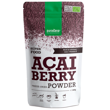 Purasana Poudre de baies d'açaï lyophilisées (100 g)