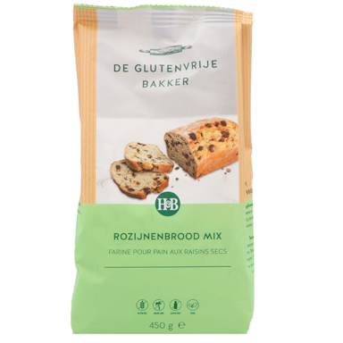 De Glutenvrije Bakker Mix pour brioche aux raisins