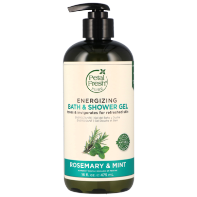 Petal Fresh Energizing Bath & Shower Gel Rosemary & Mint (475ml)