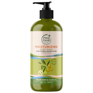 Petal Fresh Moisturizing Bath & Shower Gel Grape Seed & Olive Oil - 475ml