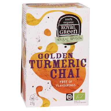 Royal Green Golden Turmeric Chai bio