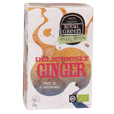Royal Green Deliciously Ginger Bio (16 Theezakjes)