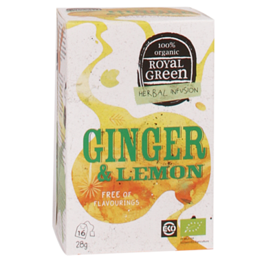 Royal Green Ginger Lemon Bio (16 Theezakjes)