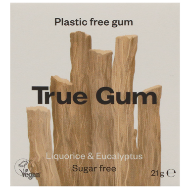 True Gum Chewing-gum à la réglisse et à l'eucalyptus
