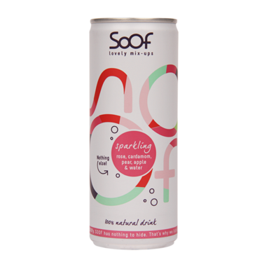 Soof Sparkling Rose, Cardamom, Pear, Apple & Water (250ml)