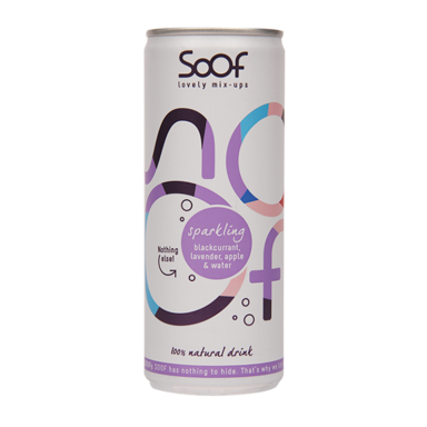 Soof Sparkling Blackcurrant, Lavender, Apple & Water (250ml)