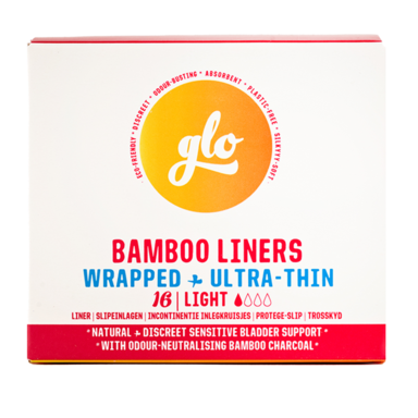 glo Bamboo Liners for Sensitive Bladder Inlegkruisjes (16 stuks)