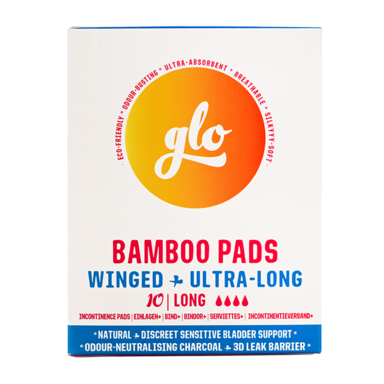 glo Bamboo Pads for Sensitive Bladder Long Incontinentieverband (10 stuks)