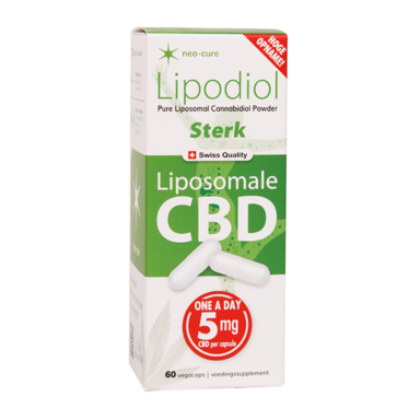 Neo-Cure Lipodiol Liposomale CBD Sterk, 5mg (60 Capsules)