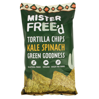 Mister Free'd Tortilla Chips Kale Spinach (135 g)