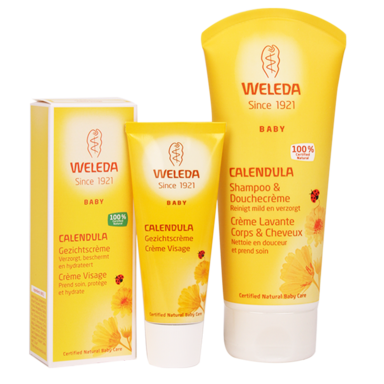 Weleda Voordeelset Baby Calendula Shampoo & Douchecrème en Gezichtscrème