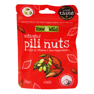 Raw & Wild Activated Pili Nuts Chilli (22gr)