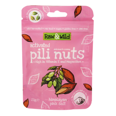 Raw & Wild Activated Pili Nuts Himalayan Pink Salt (22gr)