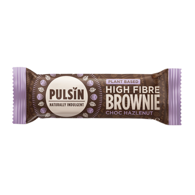 Pulsin High Fibre Brownie Choc Hazlenut - 35g