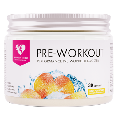 Women's Best Pre Workout Booster Sour Peach Candy - 300g