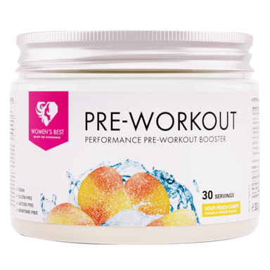 Women's Best Pre Workout Booster Sour Peach Candy (300gr)