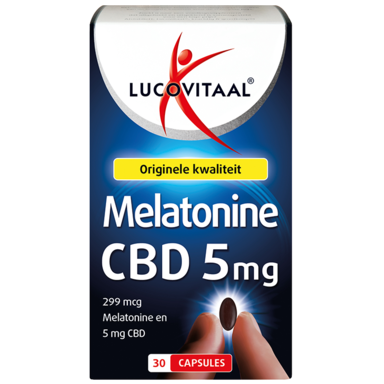 Lucovitaal Melatonine + CBD 5mg (30 Capsules)