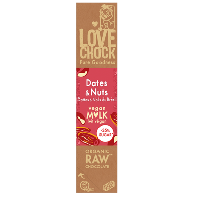 Lovechock Dates & Nuts Vegan Milk Bio (40gr)