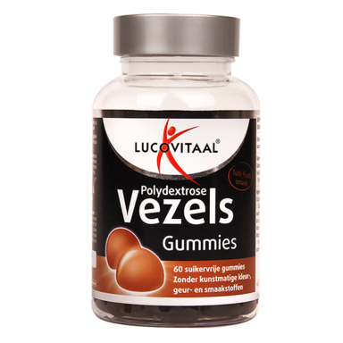Lucovitaal Polydextrose Vezels Tutti Frutti (60 Gummies)