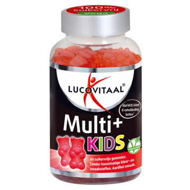Lucovitaal Multi+ Kids Aardbei (60 Gummies)
