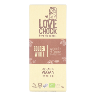 Lovechock Golden White Organic Vegan Chocolate Bio (70gr)