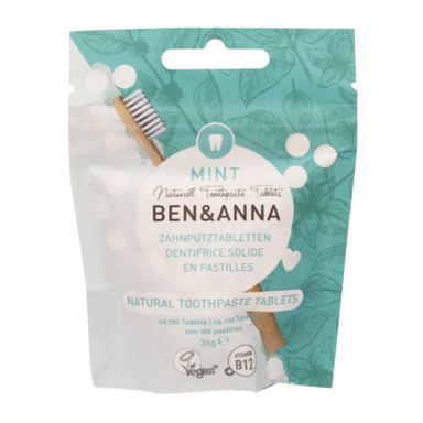 Ben & Anna Natuurlijke Tandpasta Tabletten - 100 stuks