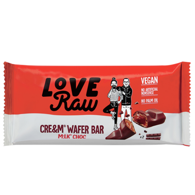 LoveRaw Gaufrettes Fourrées Chocolat Vegan - 43g