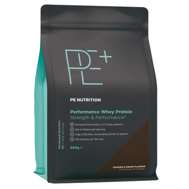 PE Nutrition Performance Whey Protein Cookies & Cream - 900g