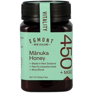 Egmont Honey Manuka Honey Monofloral MGO 450+ - 500g