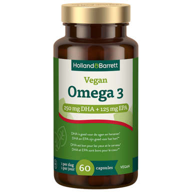 Holland & Barrett Vegan Omega-3 met DHA en EPA - 60 capsules