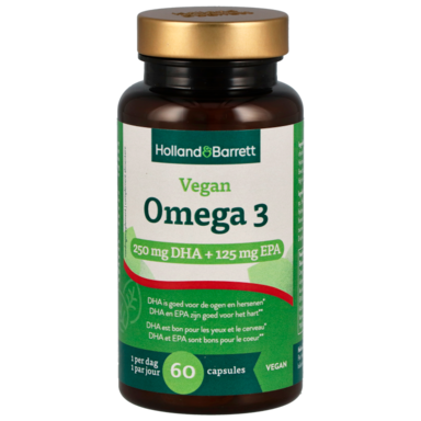 Holland & Barrett Vegan Omega-3 met DHA en EPA (60 capsules)