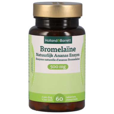 Holland & Barrett Bromelaïne Natuurlijk Ananas Enzym 500mg - 60 tabletten