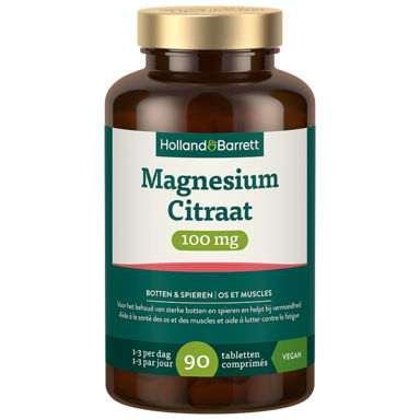 Holland & Barrett Magnesium Citraat 100mg - 90 tabletten