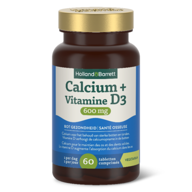 Holland & Barrett Calcium 600mg & Vitamin D 60 Tablets